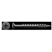 STRONG-POINT Wood Screw, #8, 1-5/8 in, Black Oxide Flat Head Phillips Drive X826NB